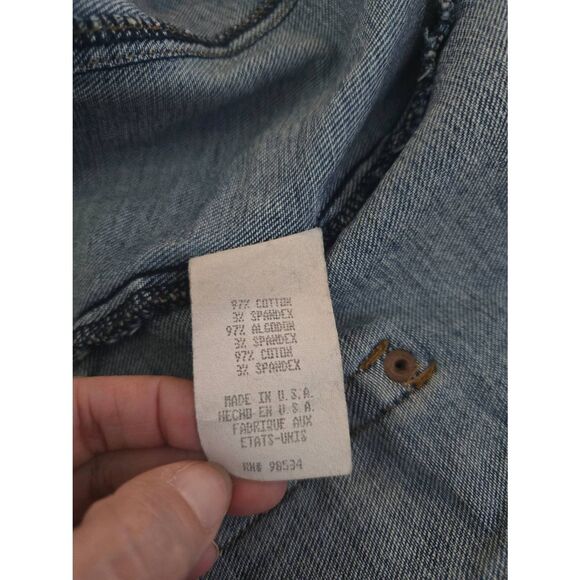 Billy Blues Jean Denim Jacket Vintage Size‎ Large Medium Y2K - Picture 10 of 10